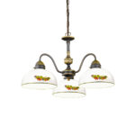 Luster NONNA, Altmessing, Fragolino Glatter Rand