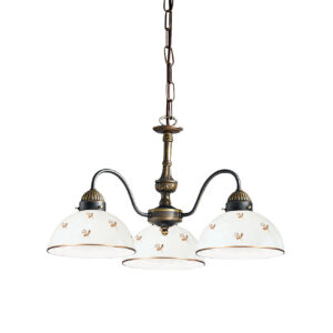 Luster NONNA, Altmessing, Streublumen Gold Glatter R D 45 cm