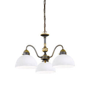 Luster NONNA, Altmessing, Weiß