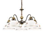 Luster NONNA, Altmessing, Hirsch Gold D 57 cm