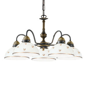 Luster NONNA, Altmessing, Streublumen Gold Glatter R. D 57 cm