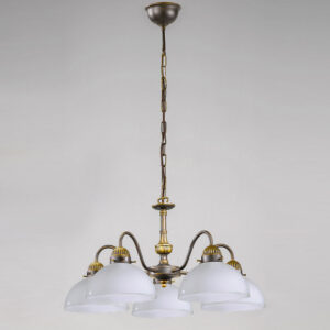 Luster NONNA, Altmessing, Weiß