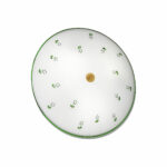 Deckenleuchte NONNA, Altmessing, Streublumen Grün