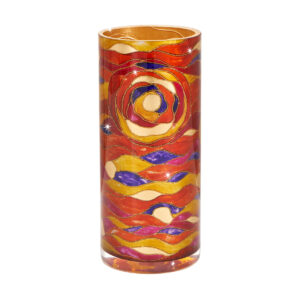 Vase AQUA ROT/VIOLETT, Dm 13 H 30 cm