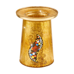 Kerzensänder Kiss gold Höhe 19, Dm 14