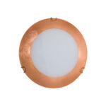 Deckenleuchte MOON, Chrom, Blattkupfer