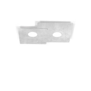 Deckenleuchte SQUARE, Weiß, Blattsilber