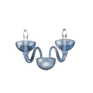 Wandleuchte MURANO ERIZZO, Muranoglas, Chrom