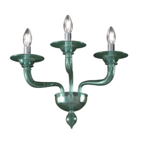 Wandleuchte MURANO PISANI, Muranoglas, Chrom