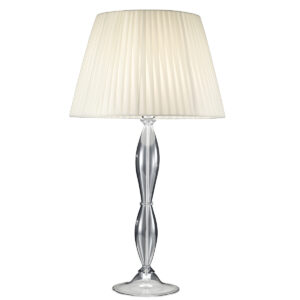 Tischleuchte MURANO PISANI, Muranoglas, Chrom